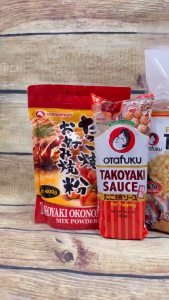 Combo Làm Takoyaki Nhật Bản – Bột Takoyaki 400G + Sốt Takoyaki 300G Tùy Chọn Có Cá Bào & Tenkasu