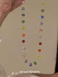 สร้อยคอโซ่กระดูกสีสันสดใส ดีไซน์เรียบง่าย ดีไซน์เฉพาะตัว แฟชั่นหวาน หลากหลาย โซ่กระดูกไหปลาร้าสำหรับผู้หญิง