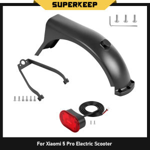 For Xiaomi 5 Pro Electric Scooter Rear Mudguard Bracket Taillight Accessories Scooter Rear Fender Mudguard Parts