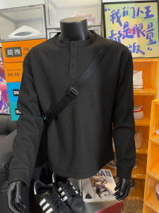 Mens Winter Thickened Fleece-lined Hoodie Long Sleeve Henry Collar Sweatshirt Warm Casual Top Quality Inner Base Shirt