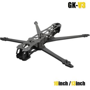 Bộ Khung Máy Bay Không Người Lái FPV GK-V3 10 Inch/13 Inch Bằng Sợi Carbon Dành Cho Máy Bay Điều Khiển Từ Xa Freestyle Đua Tầm Xa 435mm/550mm Trục Chính