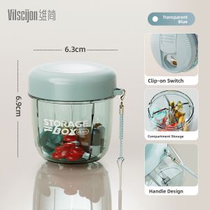 Vilscijon | Portable Medicine Organizer 7-Day Pill Box
