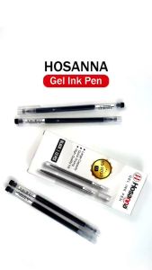 12pcs Pulpen Gel Hosanna HS-1020 / Ballpoint Gel Black