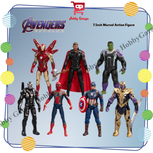 Action Figure Avengers Endgame 7" Marvel Iron Man Mark 7inch Captain Spiderman Thanos Hulk