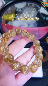 Collection Grade Devilish Gold Rutile Bracelet