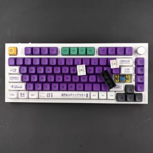 Keycap Only】 EVA01 Keycaps 134 Keycaps PBT ระเหิด XDA Profile สำหรับเชอร์รี่สวิตช์ MX คีย์บอร์ดแบบกลไก Keychron/ RK61/GK61 /Anne Pro 2
