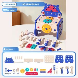 Hộp Dụng Cụ Khoan Điện Dành Cho Trẻ Em Đồ Chơi Lắp Ráp Xếp Hình Đa Chức Năng Mô Phỏng Tháo Vít Bộ Đồ Chơi Giáo Dục Dành Cho Bé Trai Và Bé Gái