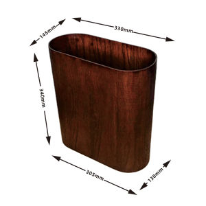 TJMUSN Large Size Wooden Trash Can Narrow Gap Design for Bedroom Living Room Kitchen Bathroom Home Use And Homestay