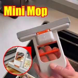NEW Mini Sponge Mop Hand-free Wash Mops Mini Portable Super Absorbent Mop for Desktop Floor Bathroom Kitchen Glass Car Cleaning ﻿