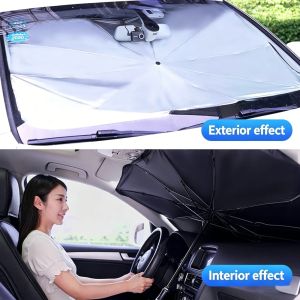 Sun Shade Umbrella for Car Windshield Foldable Sunshade Front Window Cover for UV Block Heat Protection Protector Parasol