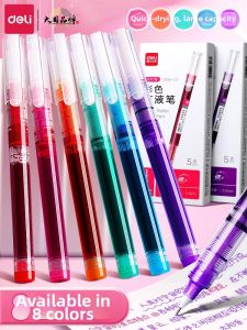 deli | Colorful Quick-drying Notebook Pen Ballpoint Pen 0.5