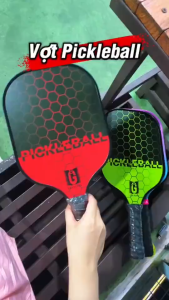 [TẶNG BÓNG PICKLEBALL] Vợt Pickleball Sợi Carbon/Thủy Tinh Mặt Nhám Luyện Tập Thi Đấu Chuyên Nghiệp