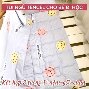 Túi ngủ cho trẻ em Katina House 60x175cm vải tencel mềm mịn thoáng mát