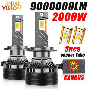 2000W H7 H11 LED Headlight 9000000LM Led Canbus Car Lamps H1 H4 H8 9005 9006 HB3 HB4 9012 HIR2 Fog Lamps Car Light 3 Copper Tube