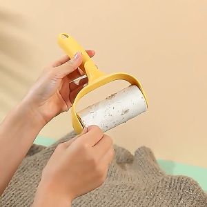 Dust Roller Reusable Strong Sticky Lint Hair Dust Remover Dust Roller Removal Refill 10cm  粘尘纸粘毛器可撕式滚筒器毡滚刷粘毛沾毛神器除毛滚子黏衣物卷纸