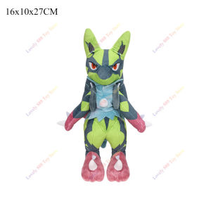 DUODUOBAO | 6 Styles Cartoon Shiny Lucario Plush Toy Mega Lucario Riolu Stuffed Doll Soft Anime Elf Peluche Collectible Gift For Fans