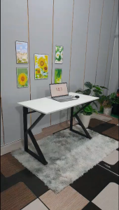 Bàn làm việc bàn chữ Z K U bàn gaming hàng loại 1 mặt gỗ chân sắt
