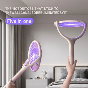 5 in1 Mosquito Killer Lamp Multicunctional Angle Adjustable Bug 2 in1 Mosquito Swatter Electric USB Rechargeable Fly Bat Swatter