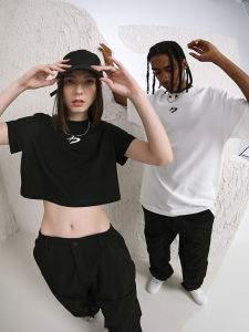 American Style Simple Short Sleeve Mens T-shirt Couples Clothes Summer Lightweight Cotton round Neck Print Casual Shirt