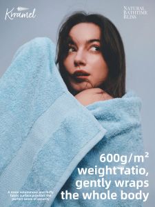 KRRAMEL | Pure Cotton Soft High-End Water Absorbing Bath Towel