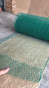 ( Khổ cao 50cm x dài 1m ) Lưới sắt mắt cáo màu Xanh Ô lục giác chất lượng làm chuồng nuôi gà vịt thú cưng