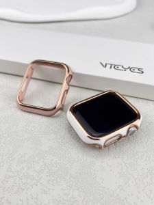 Two-Color Electroplating Protective Case Applewatch9 All-Inclusive Film Suitable for Apple Watch Iwatch876se Half Pack