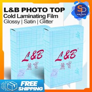 Cold Laminating Film A4 L&B Pro 80 Microns Glossy Satin PVC Waterproof Photo Sticker