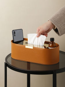 Hộp Đựng Khăn Giấy Bằng Da LIVETAI Hộp Đựng Đồ Đa Năng Cho Phòng Khách Thiết Kế Đơn Giản Hộp Đựng Đồ Dùng Gia Dụng