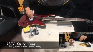 Guitar String Lubricant Care Tool Fretboard Oil Conditioner Guitar Polish with Cloth吉他弦润滑剂 抛光剂