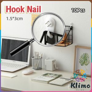 KLIMO Photo Frame Seamless Nails Wall Mount Picture Frame Hook Clock Frame Plastic Nail 10pcs
