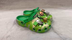 crocs minecraft 3D series childrens sandals slippers equipment jibbitz eco