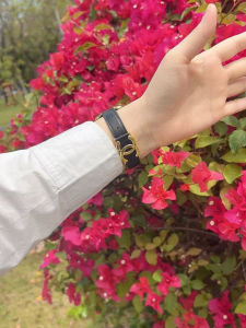 Magnetic Suction Top Layer Genuine Cowhide Apple Watch Band Compatible with Iwatchs8s9s10 And Applewatch8 Smartwatch Strap