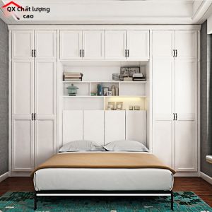 QIANGXIANG | Giường Tàng Hình Đa Năng và Tủ Kết Hợp Giường Gấp Đôi