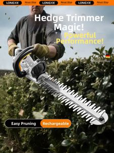 LONGKE | Powerful Portable Green Hedge Trimmer