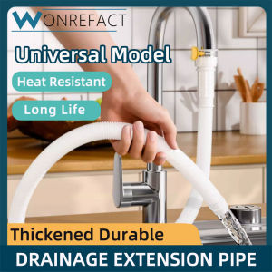 Flexible Air Conditioner  Drain Hose  Water Outlet Inlet Extension Pipe with Faucet Connector
