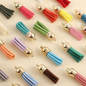 Velvet Tassel Handmade Ornament DIY Material 18K Gold Decoration Frobnitz Christmas Mobile Phone Charm Keychain Metal Accessories