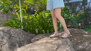 GRITION Pink Hiking Sandals For Women Sandal For Woman Non-Slip Beach Sandals Summer Women Shoes Lightweight Perjalanan Luar Kasut Perempuan 凉鞋 女鞋 沙滩鞋