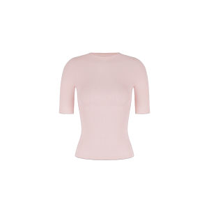 Basics Three-color Small Round Collar Regular Fit Short Sleeve T-shirt