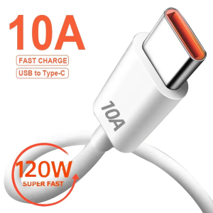 1/2/3Pcs 120W Cable 10A USB to Type C Super Fast Charging Cable For Android Highspeed Data Transfer For Xiaomi 17 Redmi Cable