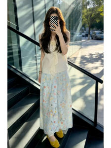 LIRUSHAN | French Floral Style Petite Dress 2026 Summer New