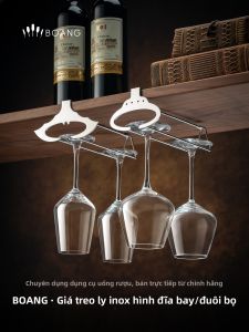BOANG | Non-drilling Hanging Wine Glass Rack 304 Stainless Steel