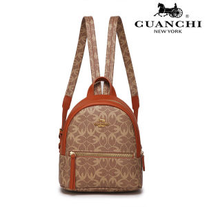 Fashionable Printed Large Capacity Travel Business Backpack Casual Womens Bag Crown Rush Double Shoulder Bag Soft Waterproof