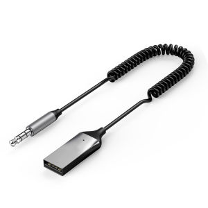 kebidumei | 2 In1 Car Bluetooth Receiver Transmitter Wireless Aux Adapter USB 3.5mm Jack Audio Music Mic Handsfree Adapter for Car Speaker