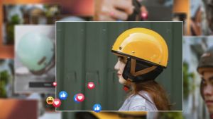 MŨ BẢO HIỂM BULLDOG PUG MÀU VÀNG