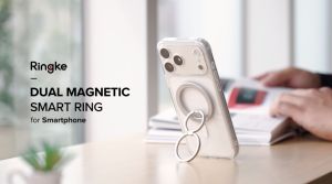 Ringke Dual Mag Smart Ring - Dual Sided Phone Ring Grip for MagSafe Compatible Devices  Slim Lightwheigt Comfortable Grip Powerful MagSafe Hands Free Placement