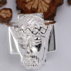 Mens genuine silver Nazareno ring