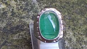 Cincin Batu Akik Zamrud Kalimantan Asli Size Kantoran