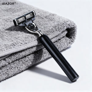 Dao Cạo Râu Nam iRAZOR Cán Nhôm Đen Tương Thích Với Lưỡi Dao Mach 3 Có Thể Thay Thế Cho Lưỡi Dao Thay Thế Cạo Mượt Mà - Dùng Cho Mặt Và Toàn Thân
