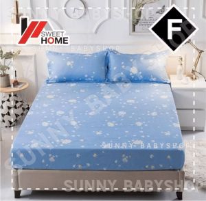 Cukashop ผ้าปูที่นอนกันน้ำ ผ้าปูที่นอนกันไรฝุ่น ผ้าปูเตียง ผ้าปูที่นอน ผ้าคลุกเตียง กันน้ำ ผ้าปูที่นอนกันฉี่ น้ำไม่ซึมลงฟูก **เนื้อผ้าจริง**