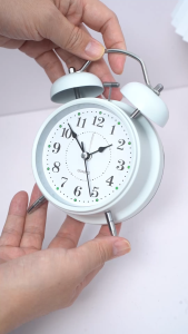 New Simple Alarm Clock Lound Sound Two-Bell for Students Bedside Silent Alarm Perfect for Gift